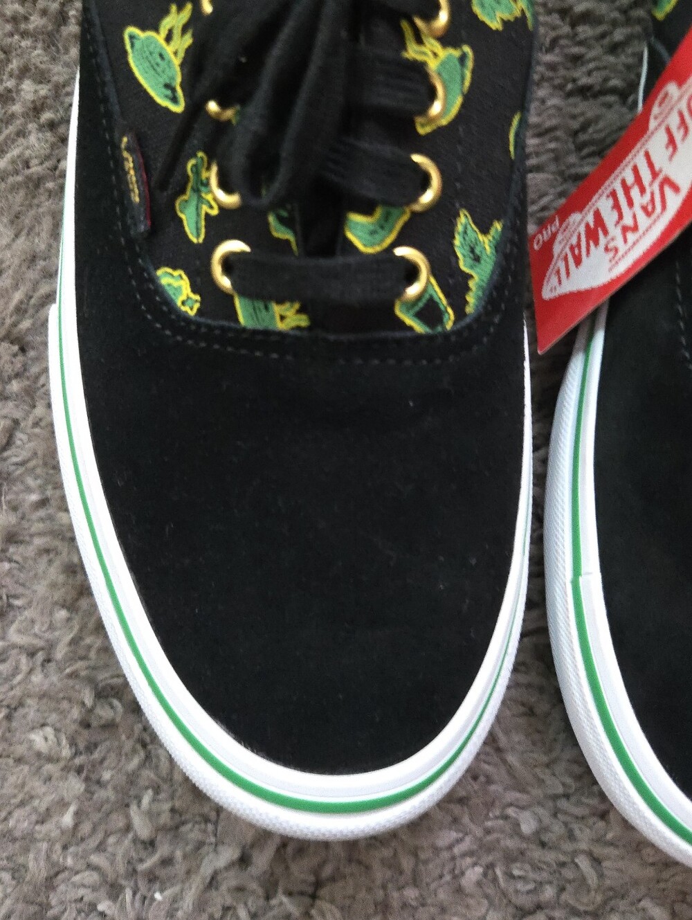Vans Era Pro Shake Junt Pro Men Size 11.5 Black White Green 072026 - Picture 4 of 9